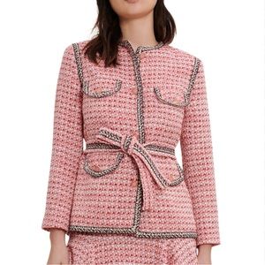 Maje tweed blazer coat